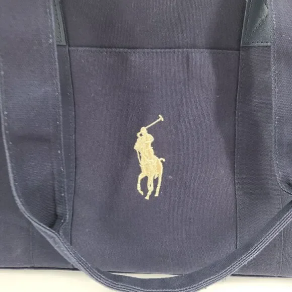 Ralph Lauren Polo Fragrance Medium Duffel Travel Bag in Polo Blue Color - Picture 6 of 9